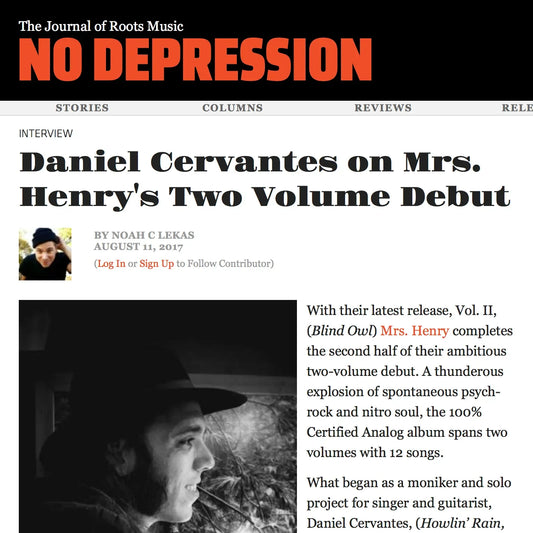 Daniel Cervantes on Mrs. Henry's two volume debut