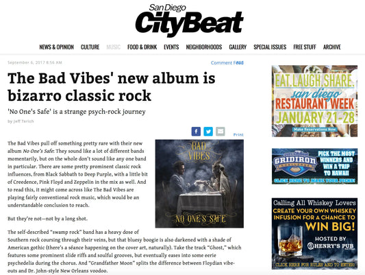 The Bad Vibes' new album is bizarro classic rock