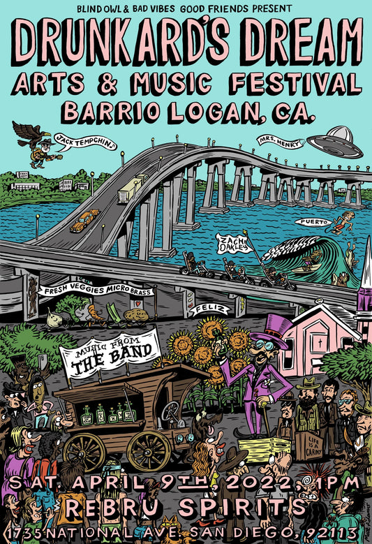 Blind Owl & Bad Vibes Good Friends Presents Drunkard's Dream: An Arts & Music Festival