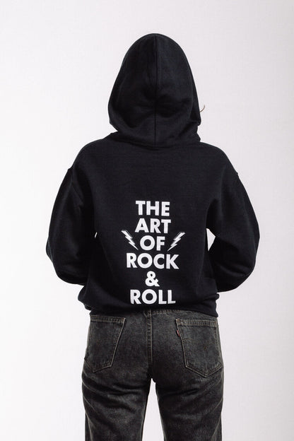 Blind Owl Records black pullover hoodie with original owl logo on front chest