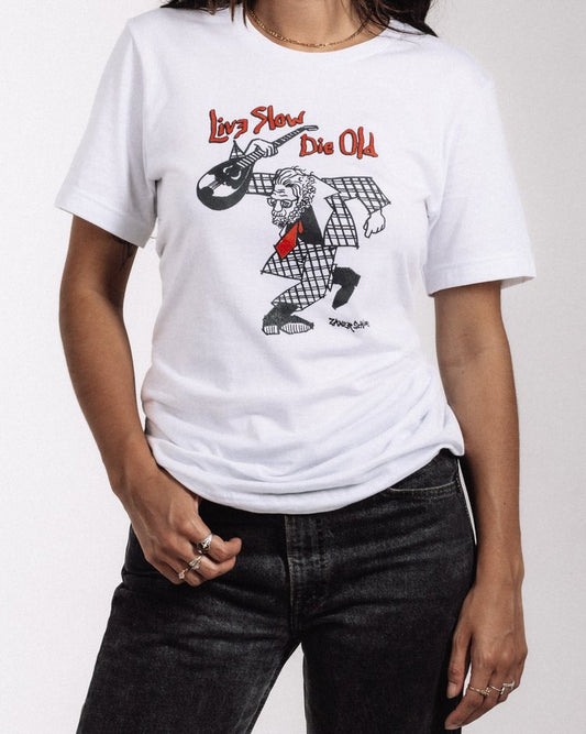 Zander Schloss - Live Slow Die Old Tee
