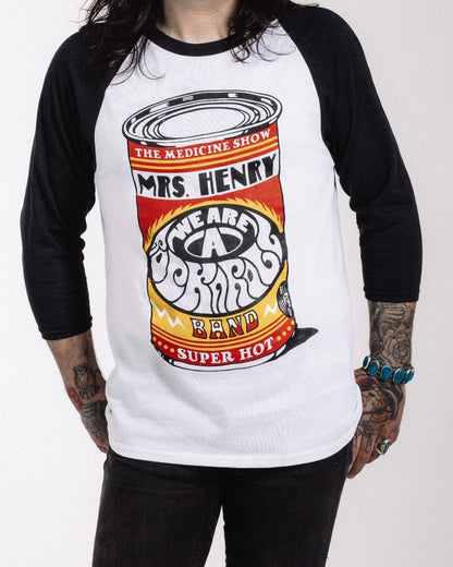 MRS. HENRY “Medicine Show” Raglan Tee – Super Hot Can Design