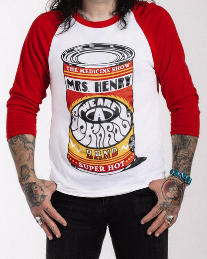 MRS. HENRY “Medicine Show” Raglan Tee – Super Hot Can Design