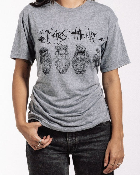 MRS. HENRY - See No Evil, Do No Evil Monkey Band T-Shirt