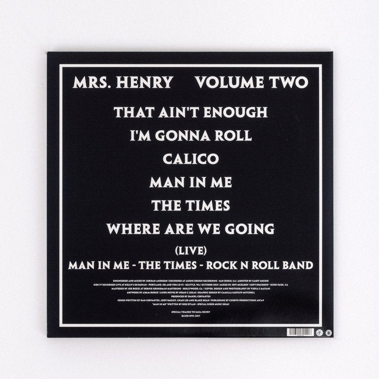 Mrs. Henry – Vol. II (2xLP Gatefold Vinyl – 1st Pressing, Limited Remaining)