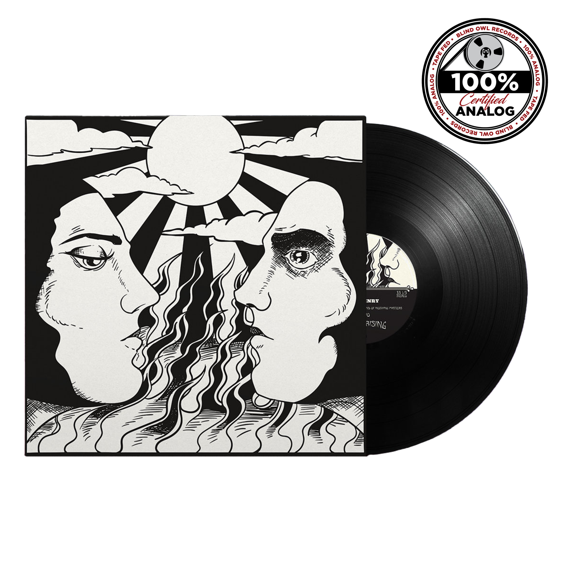 Vinyl LP of Mrs. Henry’s Act II – Faith, Fate, and Hope, in The Land of Nothing Matters, produced by Dude Cervantes with artwork by Alan Forbes