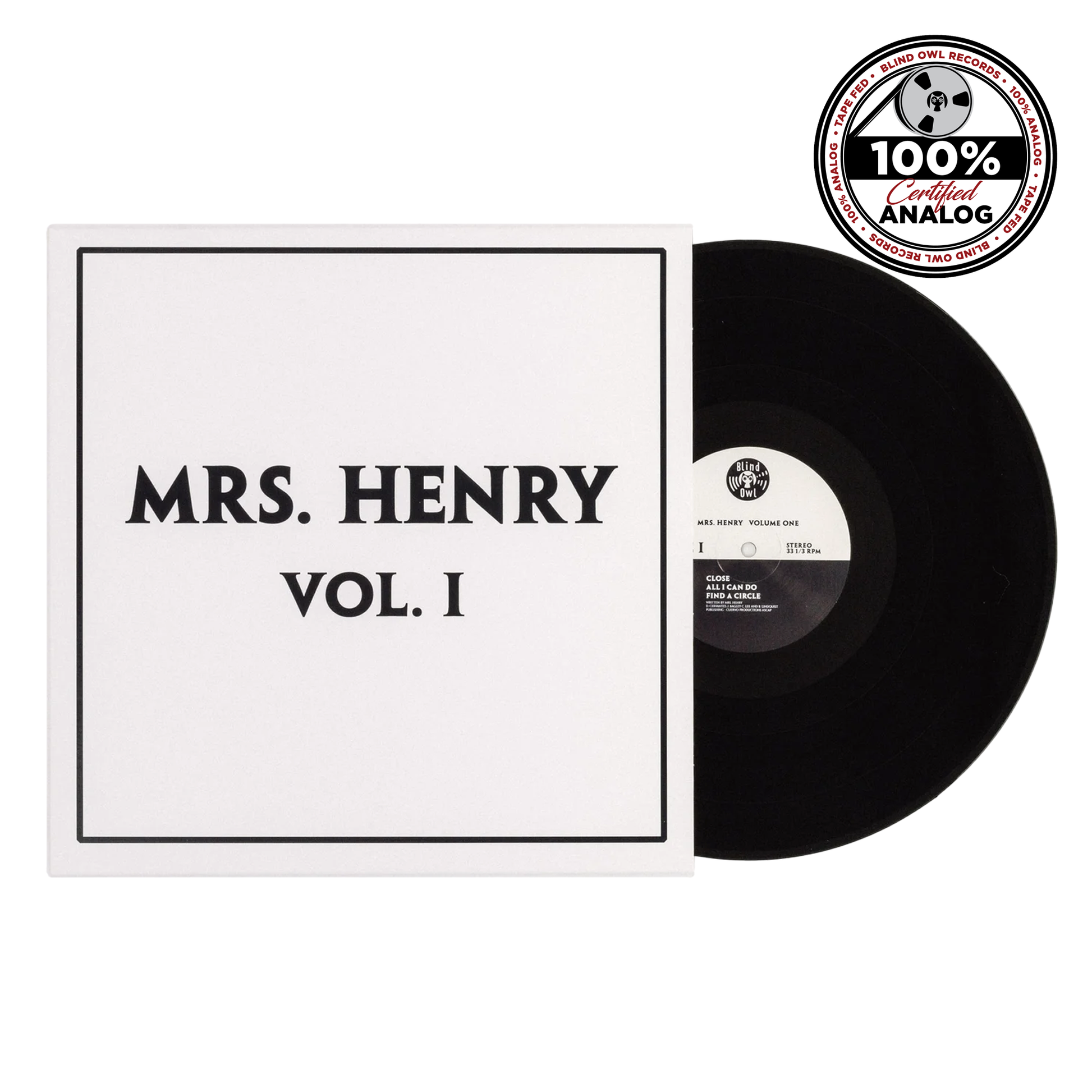 Mrs. Henry – Vol. I vinyl record (Blind Owl Records 100% Certified Analog Collection)