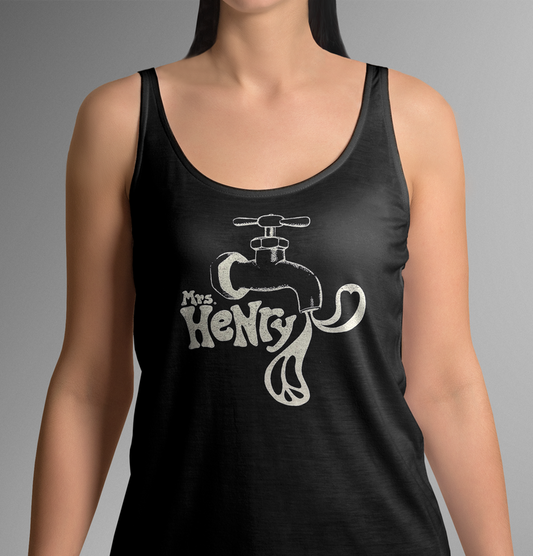 MRS. HENRY “Peace & Love” Tank Top – Artwork by Roy G. Biv | Keep On Rising Collection
