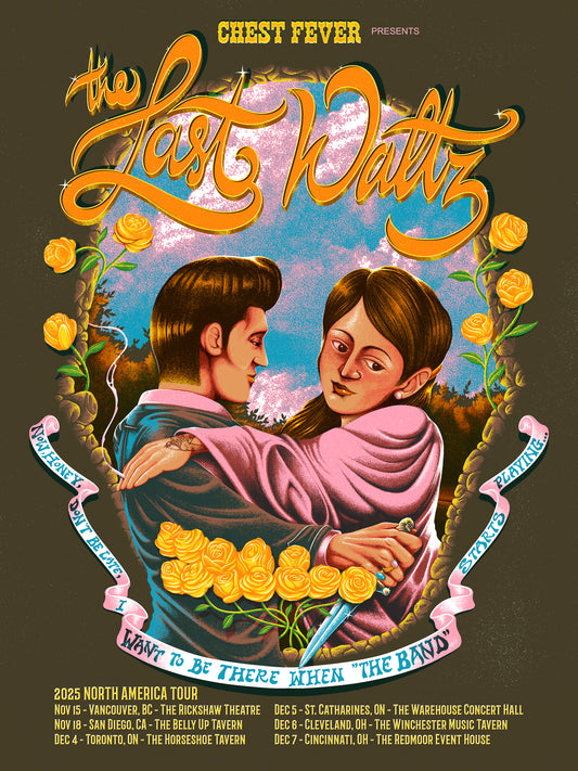 Chest Fever – “The Last Waltz” 2025 North America Tour Poster (18x24) – Fandy Darisman