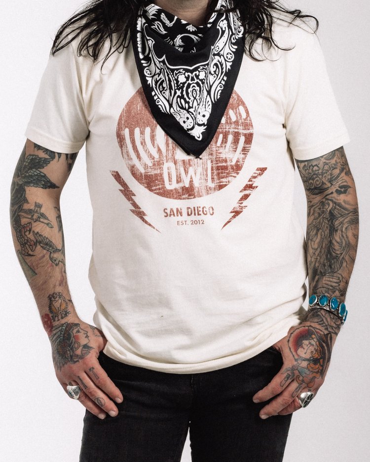 Blind Owl Records Bandana – Artwork by Roy G Biv