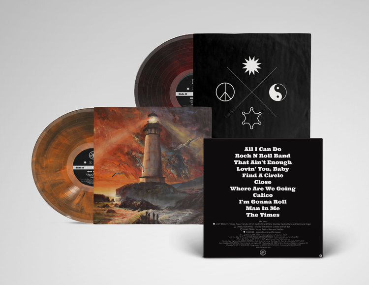 Analog vinyl album cover of Mrs. Henry – self-titled release with artwork by Adam Burke